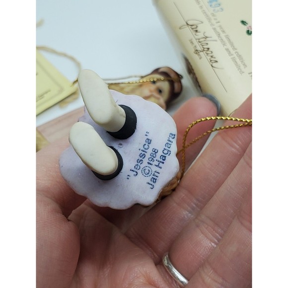 Jan Hagara Collection Porcelain Ornaments Set Carol Jill Jessica Lot of 3 - Picture 15 of 16